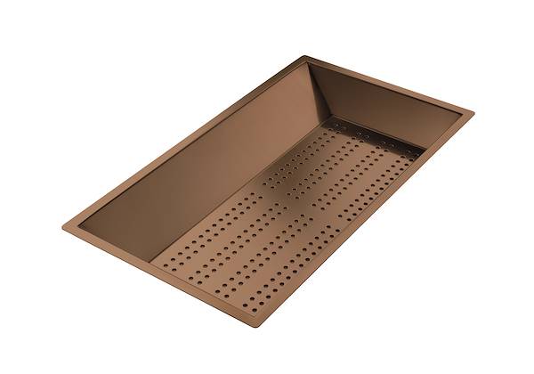 Cuvette perforée en acier inoxydable PVD Copper, Accessoires et compléments