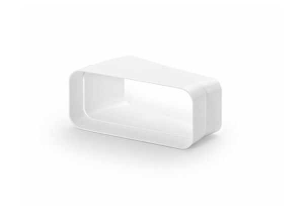 Connecteur coudé 15° horiz. section rectangulaire, Accessories e Complements