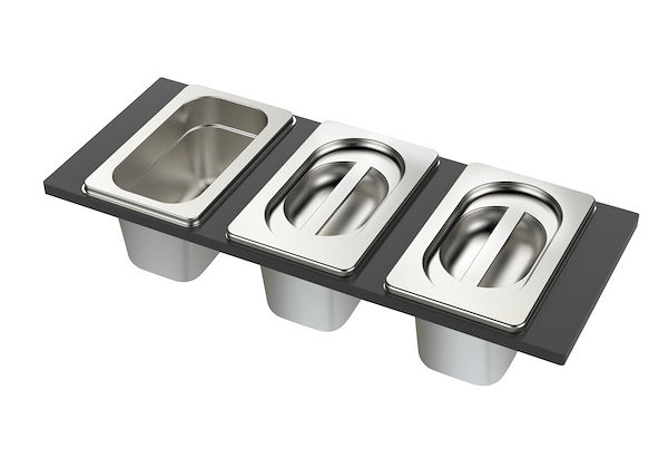 KIT TROIS CUVETTES INOX POUR EVIERS CONVIVIO, Accessories e Complements