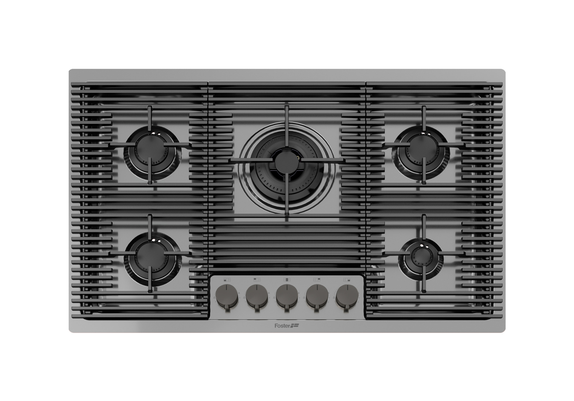 Cosmo 5 Bruleurs Gun Metal