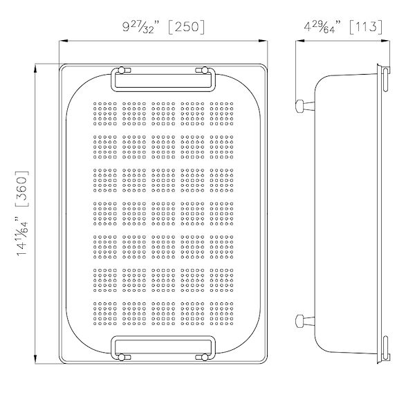 CUVETTE PERFOREE INOX
