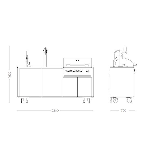 Insieme Sink + Beer + BBQ