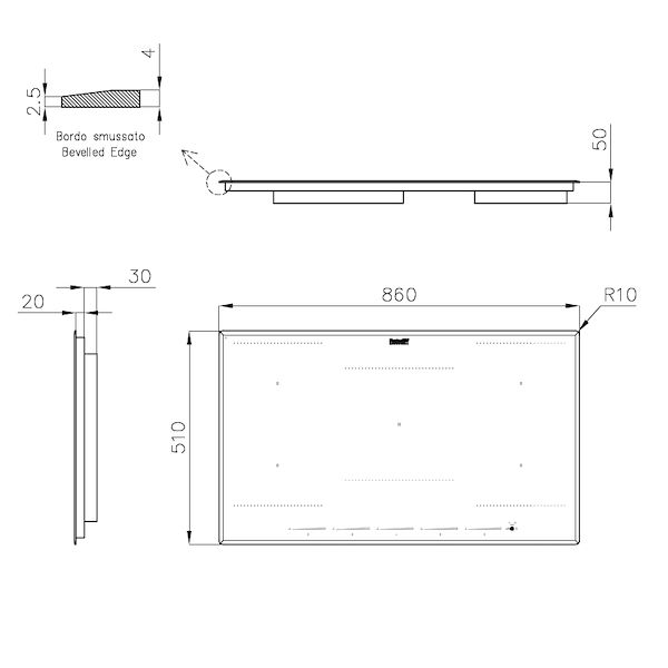 PUNTO 860 INDUCTION  5 ZONES